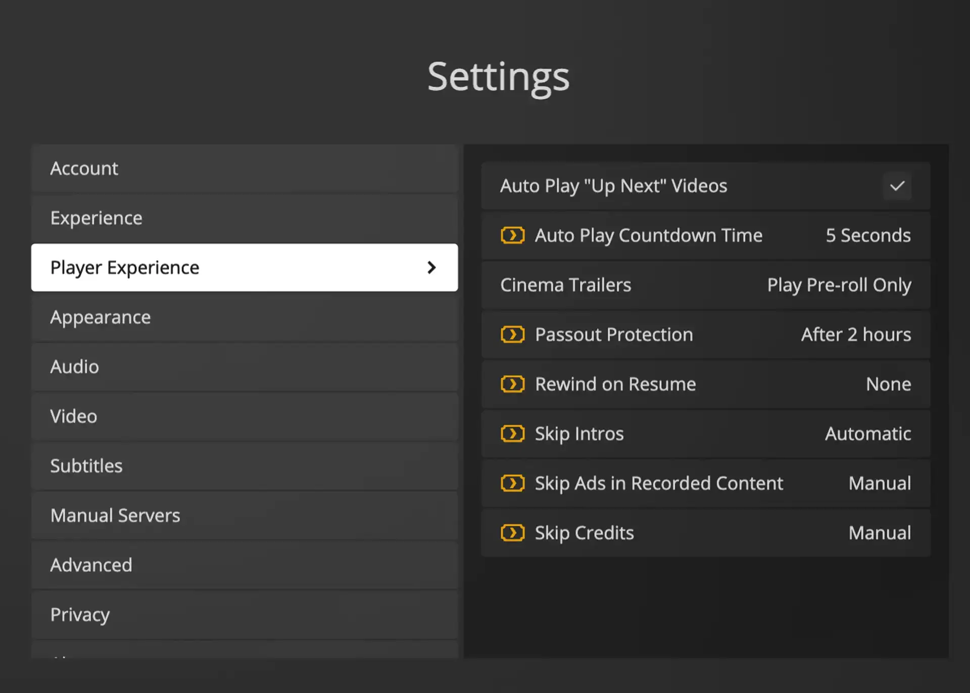 plex-htpc-settings-player-experience